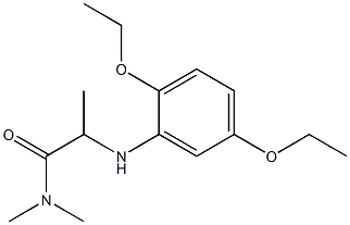 2-[(2,5-diethoxyphenyl)amino]-N,N-dimethylpropanamide,,结构式