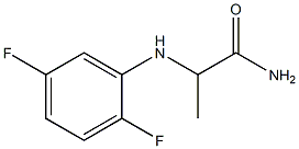 2-[(2,5-difluorophenyl)amino]propanamide Structure