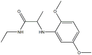 2-[(2,5-dimethoxyphenyl)amino]-N-ethylpropanamide 结构式