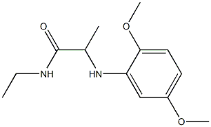 2-[(2,5-dimethoxyphenyl)amino]-N-ethylpropanamide Structure