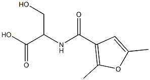 2-[(2,5-dimethyl-3-furoyl)amino]-3-hydroxypropanoic acid