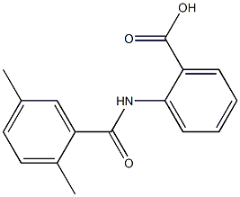 2-[(2,5-dimethylbenzene)amido]benzoic acid Struktur