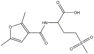 2-[(2,5-dimethylfuran-3-yl)formamido]-4-methanesulfonylbutanoic acid|