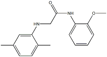 2-[(2,5-dimethylphenyl)amino]-N-(2-methoxyphenyl)acetamide,,结构式