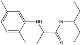 2-[(2,5-dimethylphenyl)amino]-N-(pentan-3-yl)propanamide