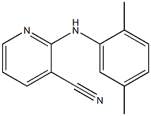 2-[(2,5-dimethylphenyl)amino]pyridine-3-carbonitrile,,结构式