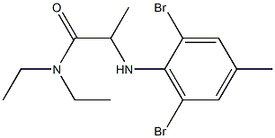 2-[(2,6-dibromo-4-methylphenyl)amino]-N,N-diethylpropanamide