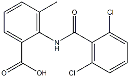 2-[(2,6-dichlorobenzene)amido]-3-methylbenzoic acid 化学構造式