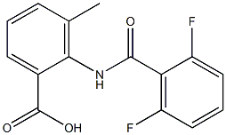 2-[(2,6-difluorobenzene)amido]-3-methylbenzoic acid,,结构式
