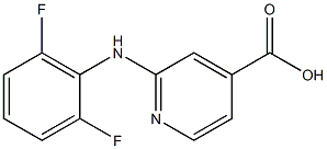 2-[(2,6-difluorophenyl)amino]pyridine-4-carboxylic acid Structure