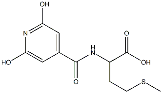 2-[(2,6-dihydroxyisonicotinoyl)amino]-4-(methylthio)butanoic acid Structure