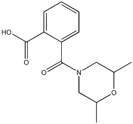 2-[(2,6-dimethylmorpholin-4-yl)carbonyl]benzoic acid,,结构式