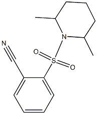 2-[(2,6-dimethylpiperidin-1-yl)sulfonyl]benzonitrile|