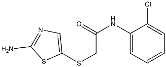 2-[(2-amino-1,3-thiazol-5-yl)sulfanyl]-N-(2-chlorophenyl)acetamide,,结构式