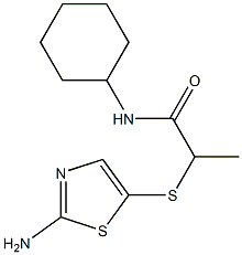 2-[(2-amino-1,3-thiazol-5-yl)sulfanyl]-N-cyclohexylpropanamide