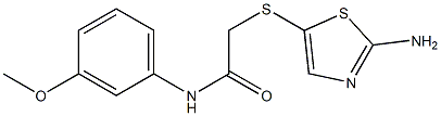 2-[(2-amino-1,3-thiazol-5-yl)thio]-N-(3-methoxyphenyl)acetamide|