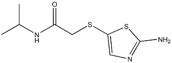 2-[(2-amino-1,3-thiazol-5-yl)thio]-N-isopropylacetamide Structure