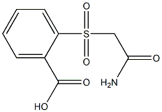 2-[(2-amino-2-oxoethyl)sulfonyl]benzoic acid Structure