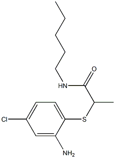 2-[(2-amino-4-chlorophenyl)sulfanyl]-N-pentylpropanamide|