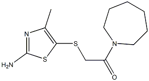 2-[(2-amino-4-methyl-1,3-thiazol-5-yl)sulfanyl]-1-(azepan-1-yl)ethan-1-one