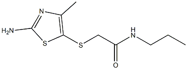 2-[(2-amino-4-methyl-1,3-thiazol-5-yl)thio]-N-propylacetamide