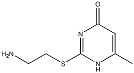 2-[(2-aminoethyl)sulfanyl]-6-methyl-1,4-dihydropyrimidin-4-one Structure