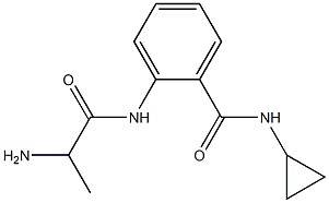 2-[(2-aminopropanoyl)amino]-N-cyclopropylbenzamide,,结构式