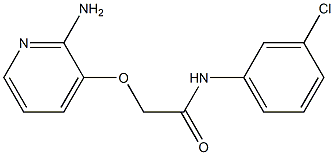 2-[(2-aminopyridin-3-yl)oxy]-N-(3-chlorophenyl)acetamide,,结构式