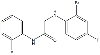  2-[(2-bromo-4-fluorophenyl)amino]-N-(2-fluorophenyl)acetamide