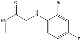 2-[(2-bromo-4-fluorophenyl)amino]-N-methylacetamide