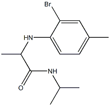 2-[(2-bromo-4-methylphenyl)amino]-N-(propan-2-yl)propanamide