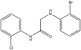 2-[(2-bromophenyl)amino]-N-(2-chlorophenyl)acetamide Struktur