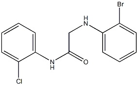 2-[(2-bromophenyl)amino]-N-(2-chlorophenyl)acetamide 结构式