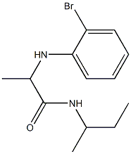 2-[(2-bromophenyl)amino]-N-(butan-2-yl)propanamide|