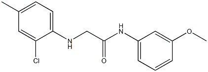 2-[(2-chloro-4-methylphenyl)amino]-N-(3-methoxyphenyl)acetamide Structure