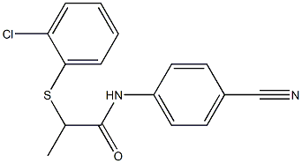 2-[(2-chlorophenyl)sulfanyl]-N-(4-cyanophenyl)propanamide|