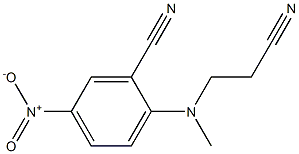 2-[(2-cyanoethyl)(methyl)amino]-5-nitrobenzonitrile Structure