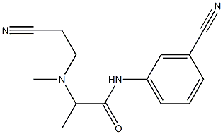  2-[(2-cyanoethyl)(methyl)amino]-N-(3-cyanophenyl)propanamide