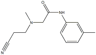 2-[(2-cyanoethyl)(methyl)amino]-N-(3-methylphenyl)acetamide|