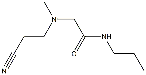 2-[(2-cyanoethyl)(methyl)amino]-N-propylacetamide