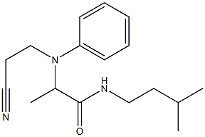 2-[(2-cyanoethyl)(phenyl)amino]-N-(3-methylbutyl)propanamide Structure