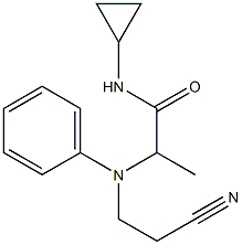 2-[(2-cyanoethyl)(phenyl)amino]-N-cyclopropylpropanamide