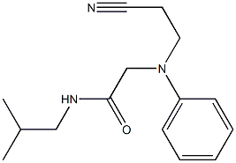 2-[(2-cyanoethyl)(phenyl)amino]-N-isobutylacetamide,,结构式