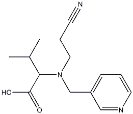 2-[(2-cyanoethyl)(pyridin-3-ylmethyl)amino]-3-methylbutanoic acid