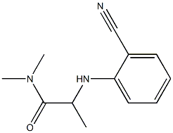 2-[(2-cyanophenyl)amino]-N,N-dimethylpropanamide,,结构式