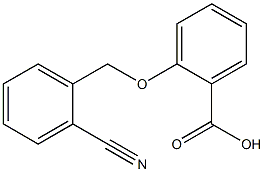 2-[(2-cyanophenyl)methoxy]benzoic acid Struktur