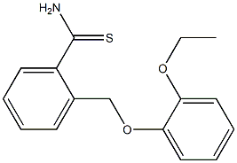 2-[(2-ethoxyphenoxy)methyl]benzenecarbothioamide 结构式