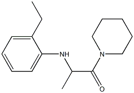  2-[(2-ethylphenyl)amino]-1-(piperidin-1-yl)propan-1-one