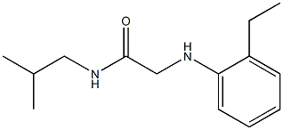 2-[(2-ethylphenyl)amino]-N-(2-methylpropyl)acetamide Structure