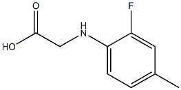 2-[(2-fluoro-4-methylphenyl)amino]acetic acid Structure
